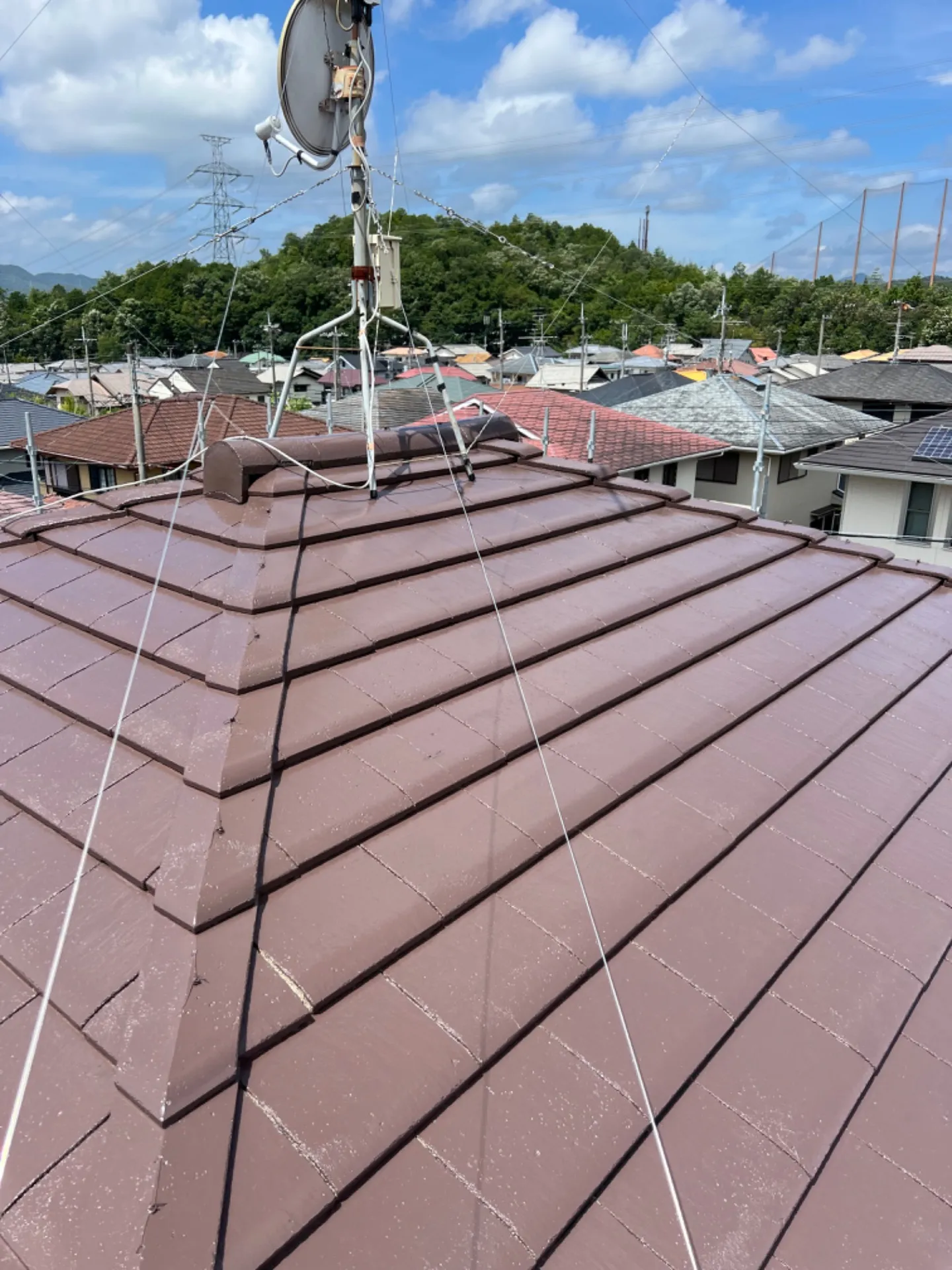 【屋根塗装】川西市　K様邸　洋瓦塗装