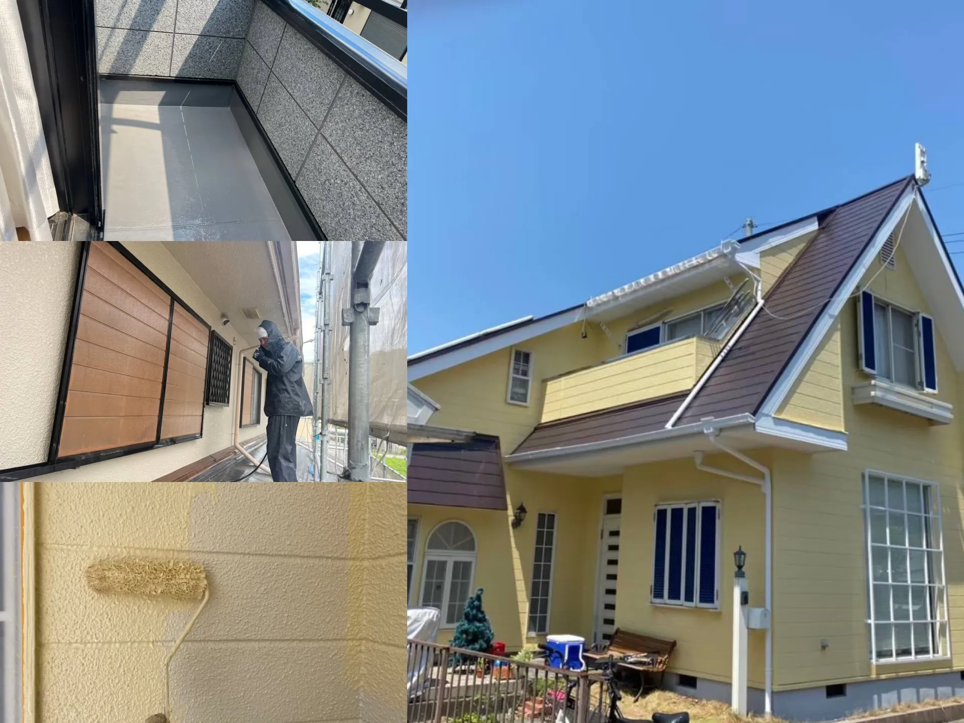 外壁塗装の様子